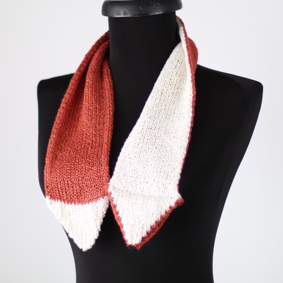 •HP!• Fox Stole Scarf Copper Red Orange Vegan - Picture 3 of 5